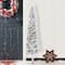 Glitzhome® 6ft Pre-Lit Flocked Artificial Christmas Tree, Warm White Lights